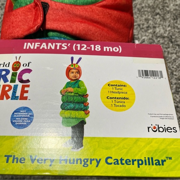 The Very Hungry Caterpillar - Child Costume 12-18 Months New With Tags! - Picture 3 of 7